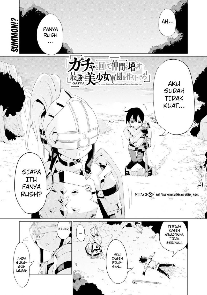 Gacha wo Mawashite Nakama wo Fuyasu Saikyou no Bishoujo Gundan wo Tsukuriagero Chapter 02 Gambar 2